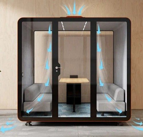 So bemessen Sie eine Büro-Rückzugskabine für komfortables Arbeiten im Sitzen