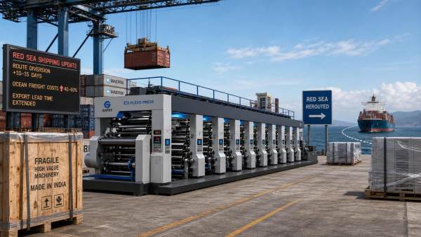 Red Sea Disruption Pushes Freight Up 142%, CI Press Lead Times Reach 20 Weeks