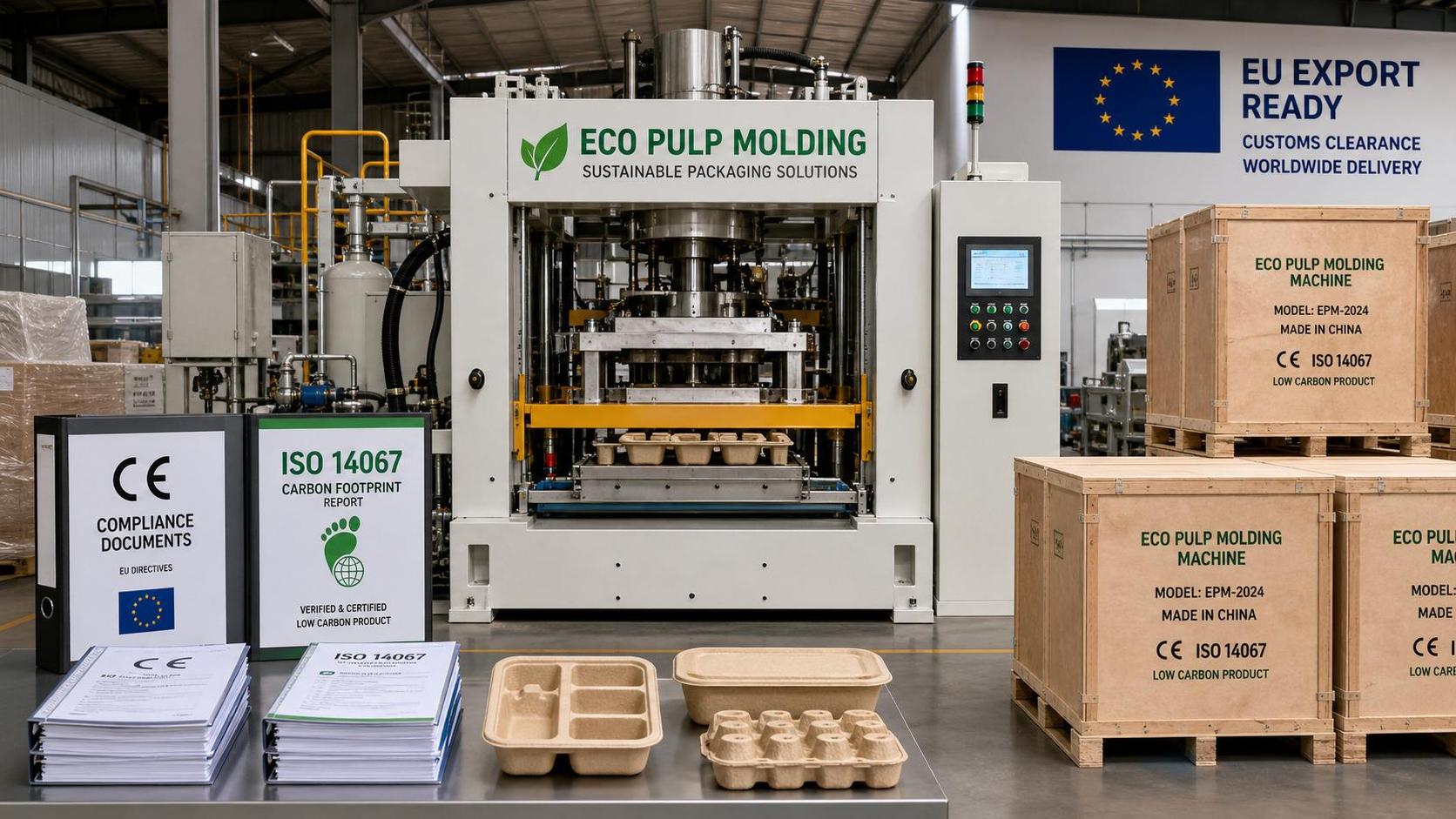 EU carbon-footprint filing now tied to pulp molding exports