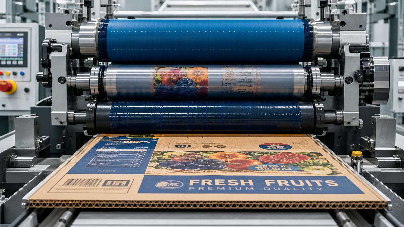 How the flexographic printing process affects print quality on corrugated board