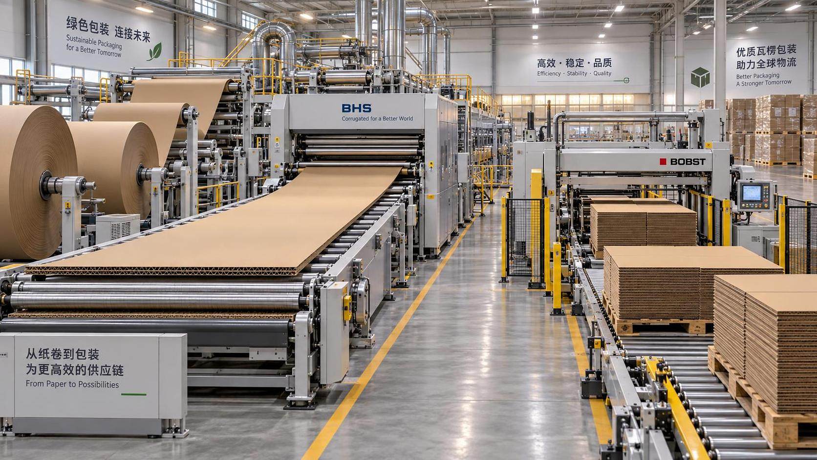 When does corrugated equipment for logistics justify a faster corrugator?