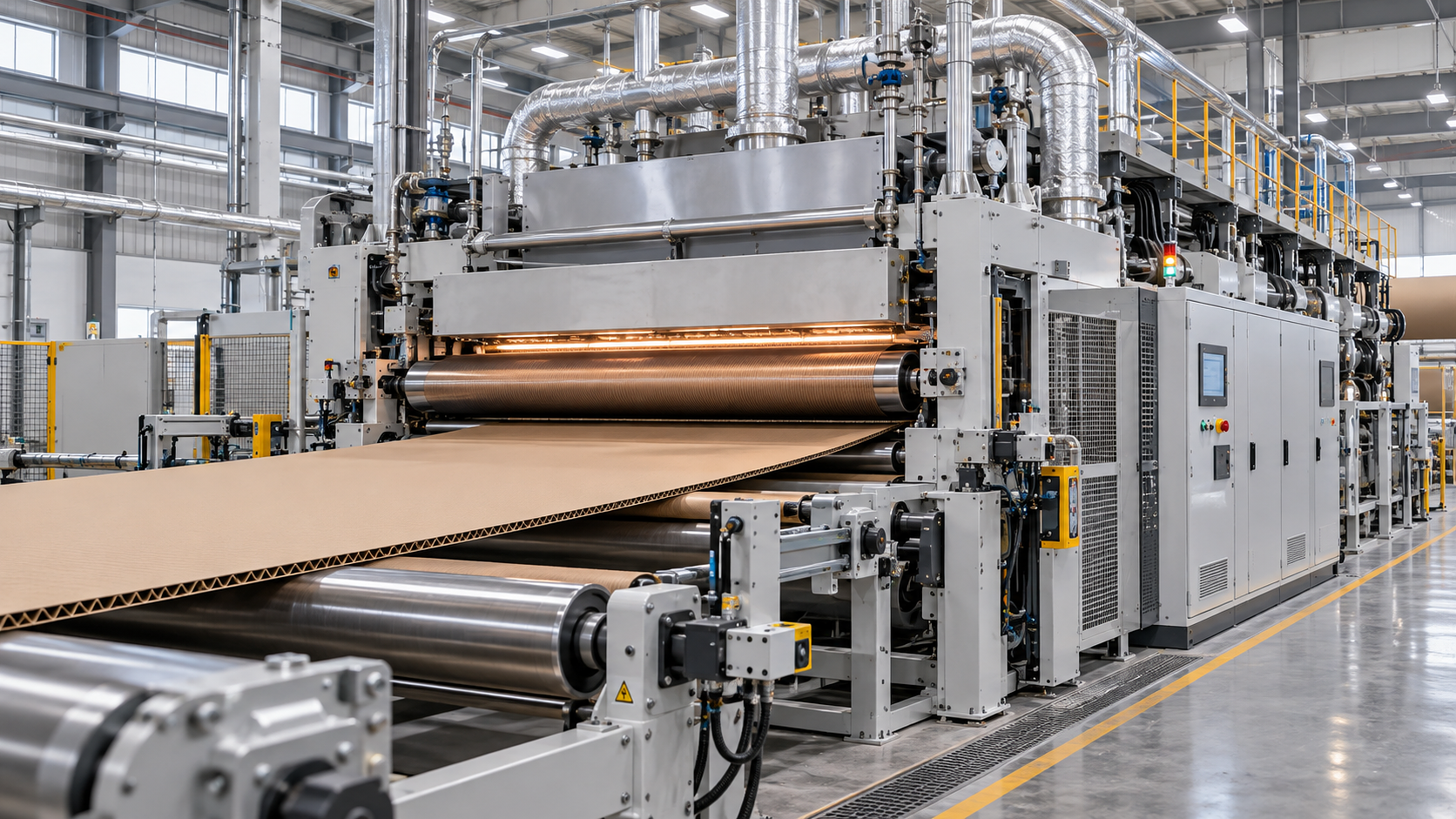 What drives the double backer machine price for a new corrugator line?