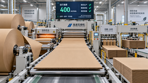 When do corrugator machines justify a 400 m/min production speed?
