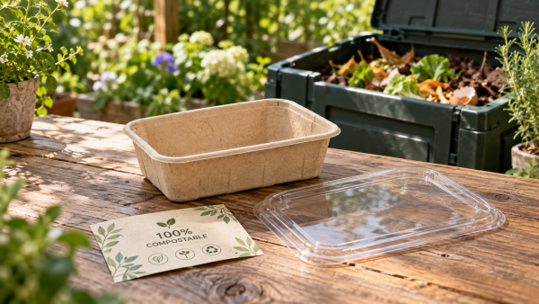 Can compostable paper-based food packaging be composted at home?