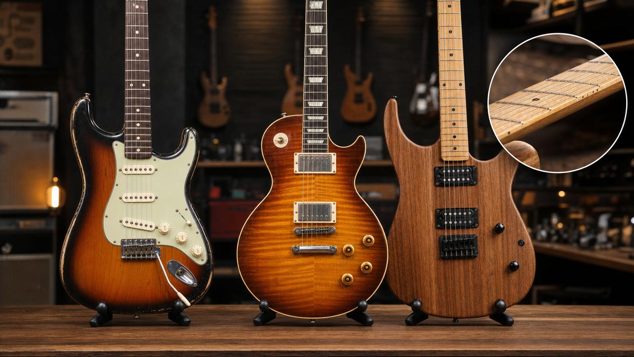 Professional Electric Guitars: How to Compare Tonewoods, Pickups, and Neck Feel