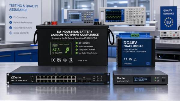 EU Battery Label Rule Reaches AoIP Power Compliance
