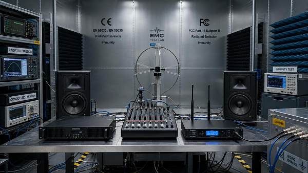 Audio Equipment EMC Compliance: Key CE and FCC Test Points