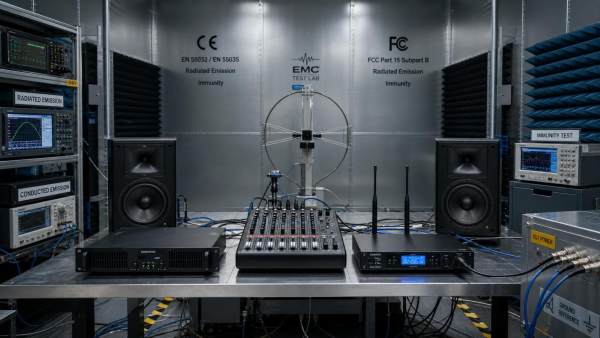 Audio Equipment EMC Compliance: Key CE and FCC Test Points
