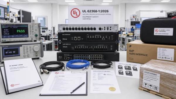 UL 62368-1:2026 Certification Signals AoIP Export Shift