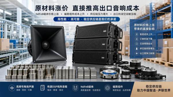 NdFeB Price Spike Pressures Horn and Line Array Costs