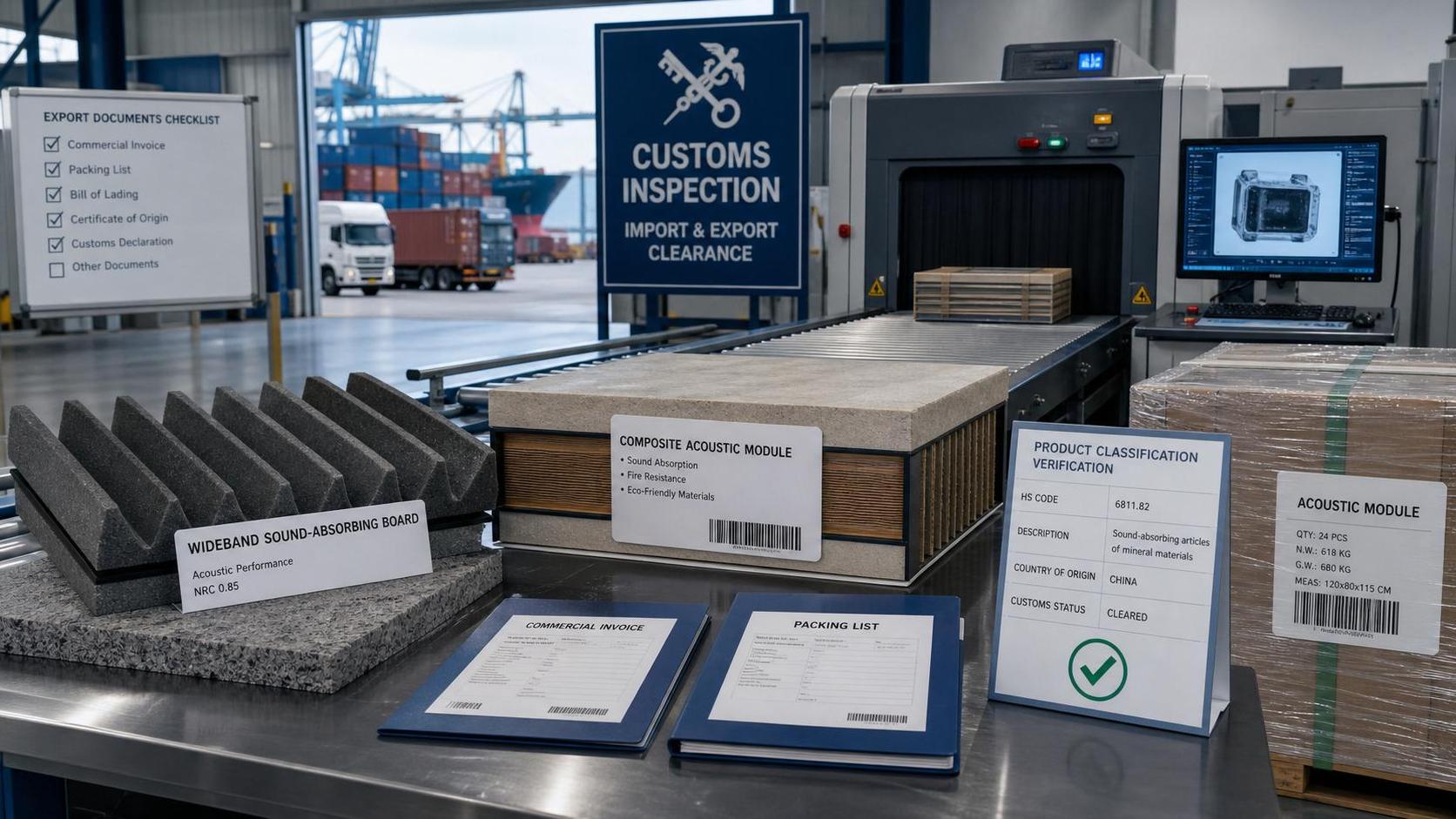China Customs Launches AI HS Check for Acoustic Panels