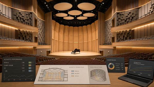 Concert Hall Acoustic Design Planning: How to Balance RT60, Clarity, and Budget