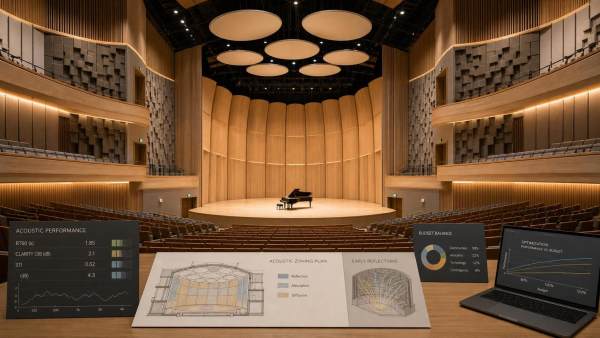 Concert Hall Acoustic Design Planning: How to Balance RT60, Clarity, and Budget
