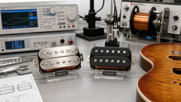How tone analysis helps compare Alnico and ceramic pickup manufacturers