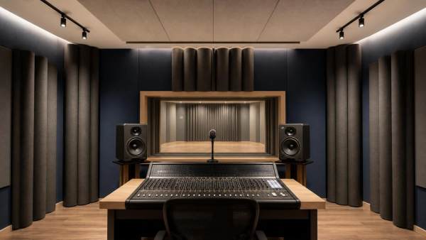 How bass traps improve recording studio reverberation control