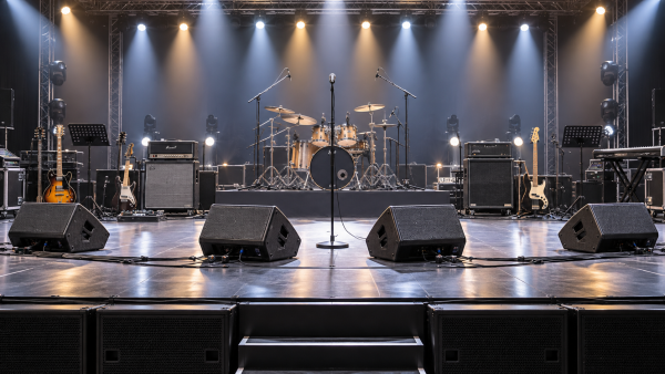 How powered stage monitor systems reduce feedback on crowded stages
