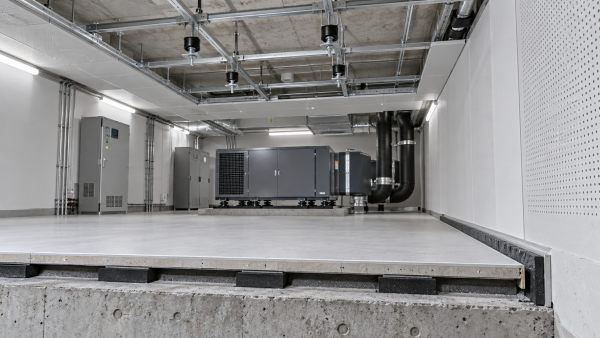 Can structure-borne noise isolation systems fit low-ceiling rooms?