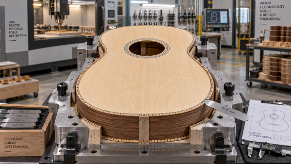 How CNC carving tolerances affect acoustic guitar body assembly