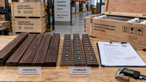 When must rosewood exporters for guitars obtain CITES permits?