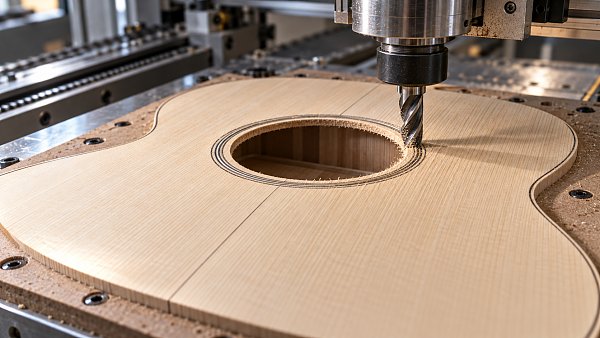 How to reduce tear-out in CNC tonewood processing of guitar tops
