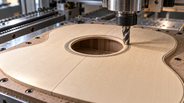 How to reduce tear-out in CNC tonewood processing of guitar tops