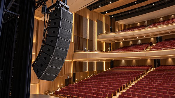 How line array aiming affects live sound coverage for theaters