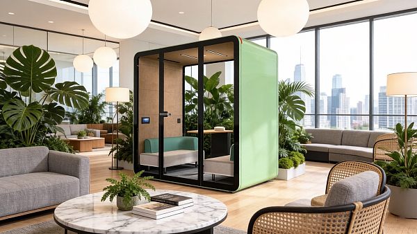 Comment réduire les reflets sur l’écran dans une cabine acoustique pendant les appels vidéo