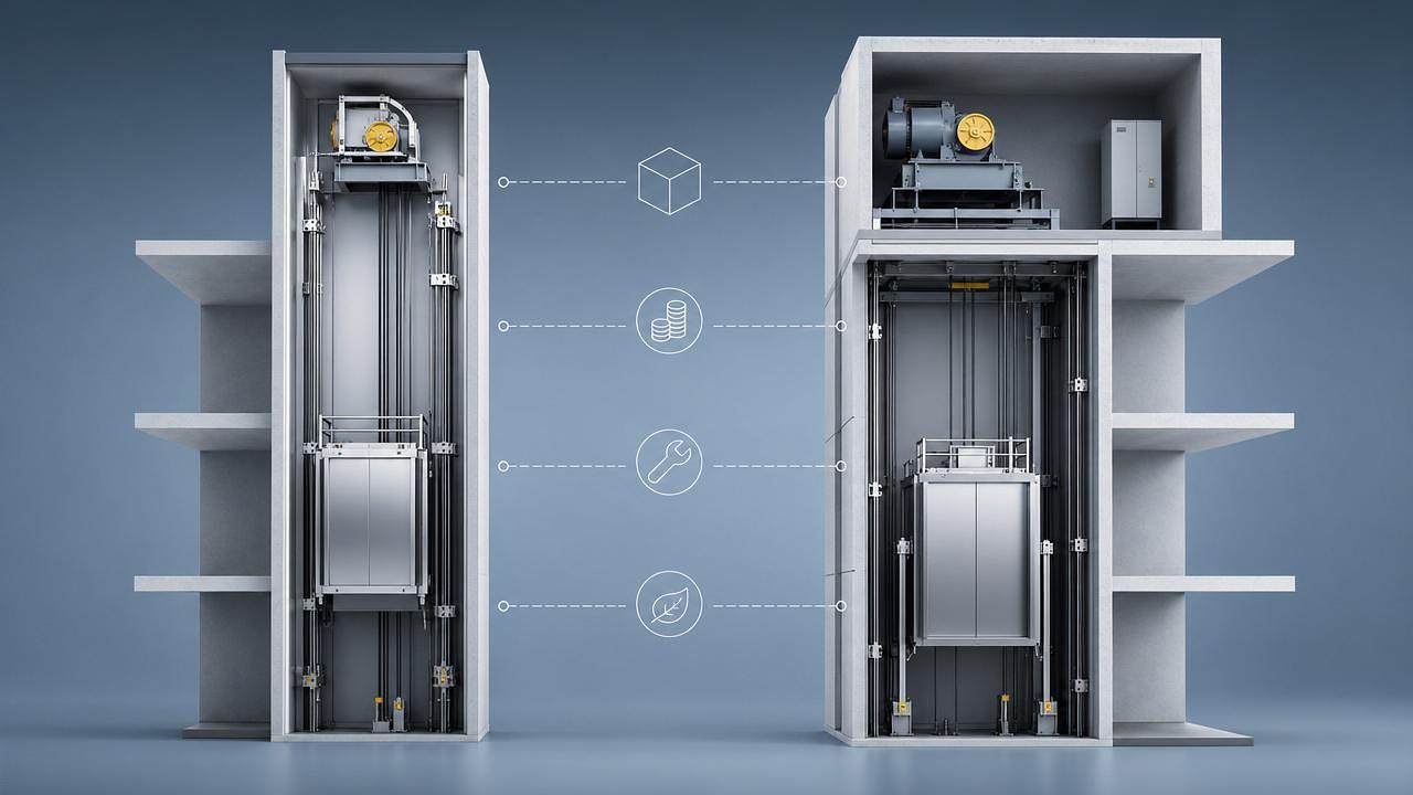 Machine Room-Less Elevators vs Conventional Lifts: Space, Cost, and Maintenance Trade-offs