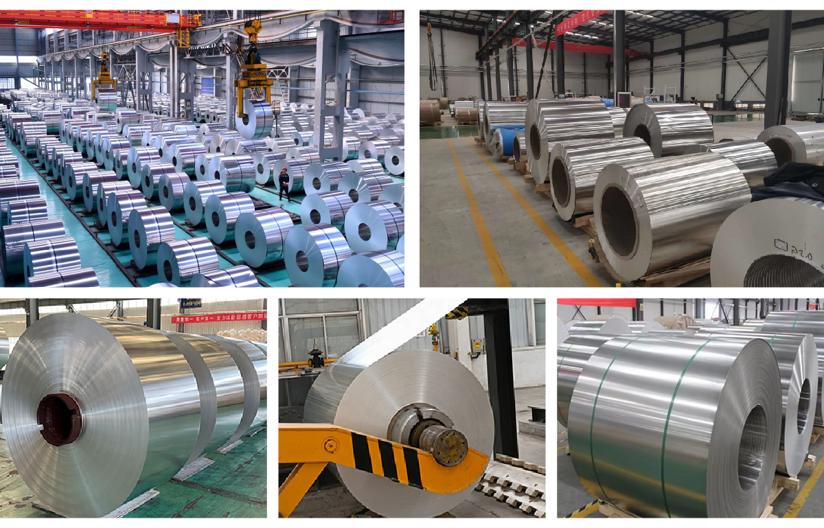 Aluminium Coil 1145 1050 1060 1100 3105 H24 Thick 0.2mm-10mm Width 1000mm-1650mm Aluminum Coil Aluminum Roll