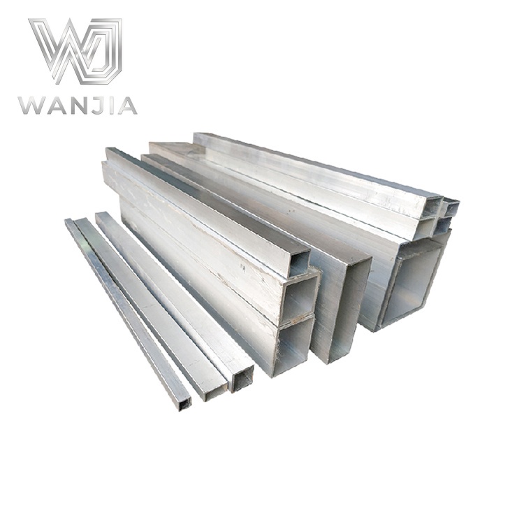 7050 / 7075 Aluminum Extruded Square Tubes / 6061-T6 Aluminum Pipes