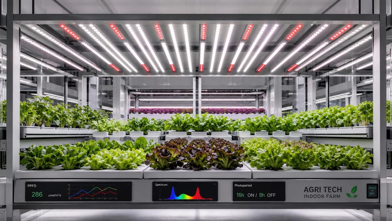 Horticultural Lighting Basics: PPFD, Spectrum, and Photoperiod for Indoor Crops Horticultural Lighting Basics: PPFD, Spectrum, and Photoperiod for Indoor Crops