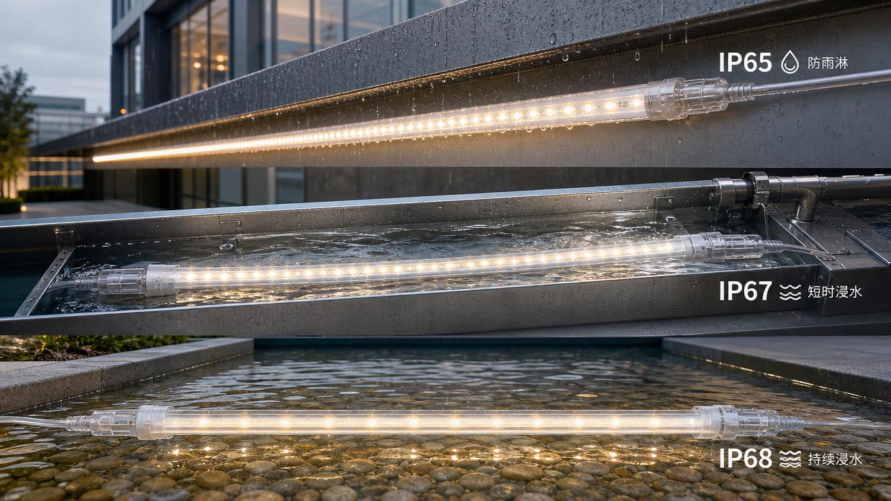 Waterproof LED Light Strips: IP65 vs IP67 vs IP68 for Outdoor and Wet Area Installations