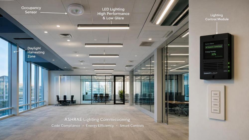 ASHRAE Lighting Commissioning Checklist for Code Compliance