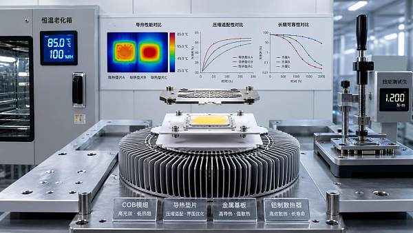 How to Compare LED Thermal Management Materials by Conductivity, Compression, and Long-Term Reliability