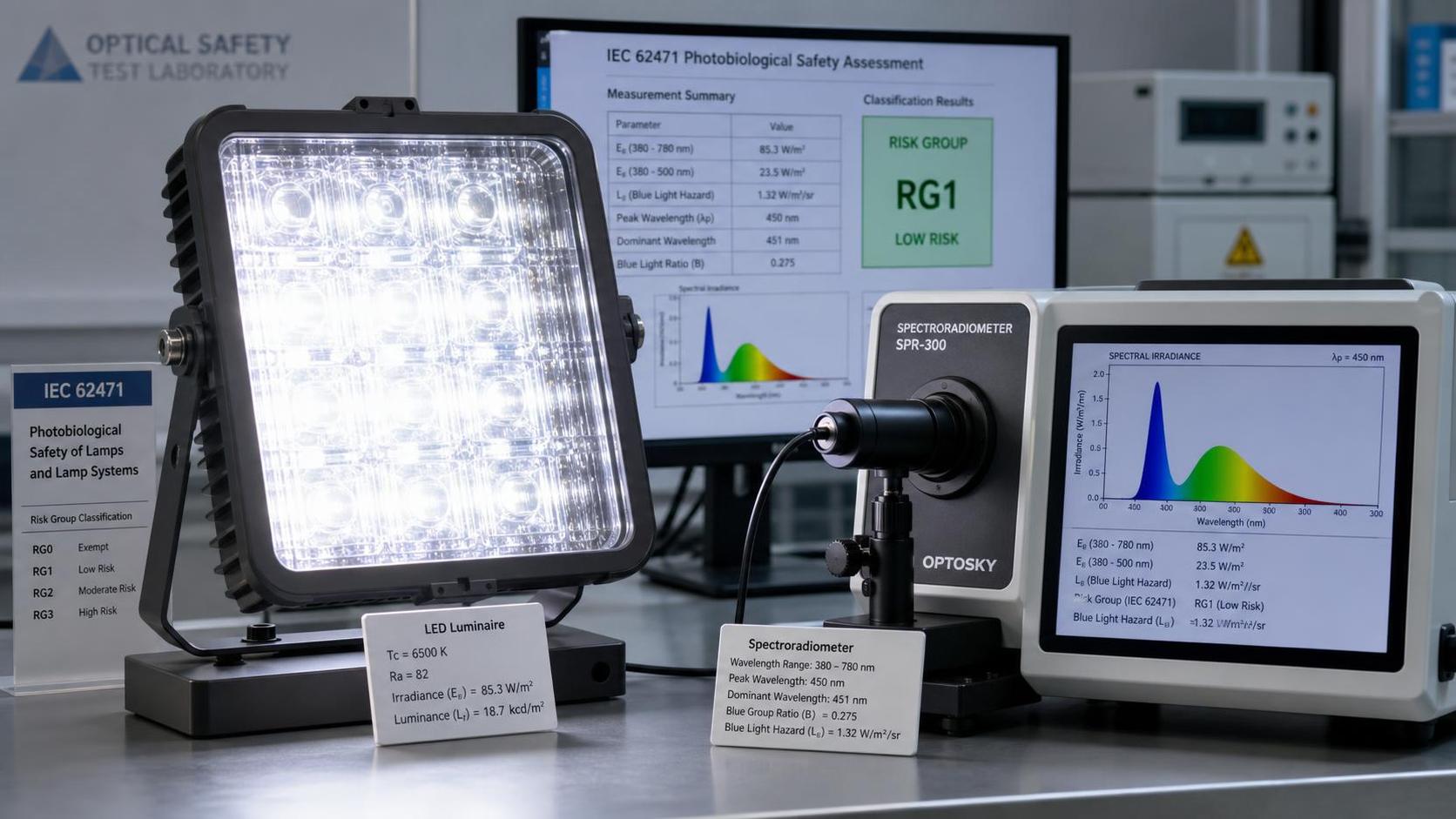 How IEC 62471 photobiology ratings affect LED lighting safety decisions
