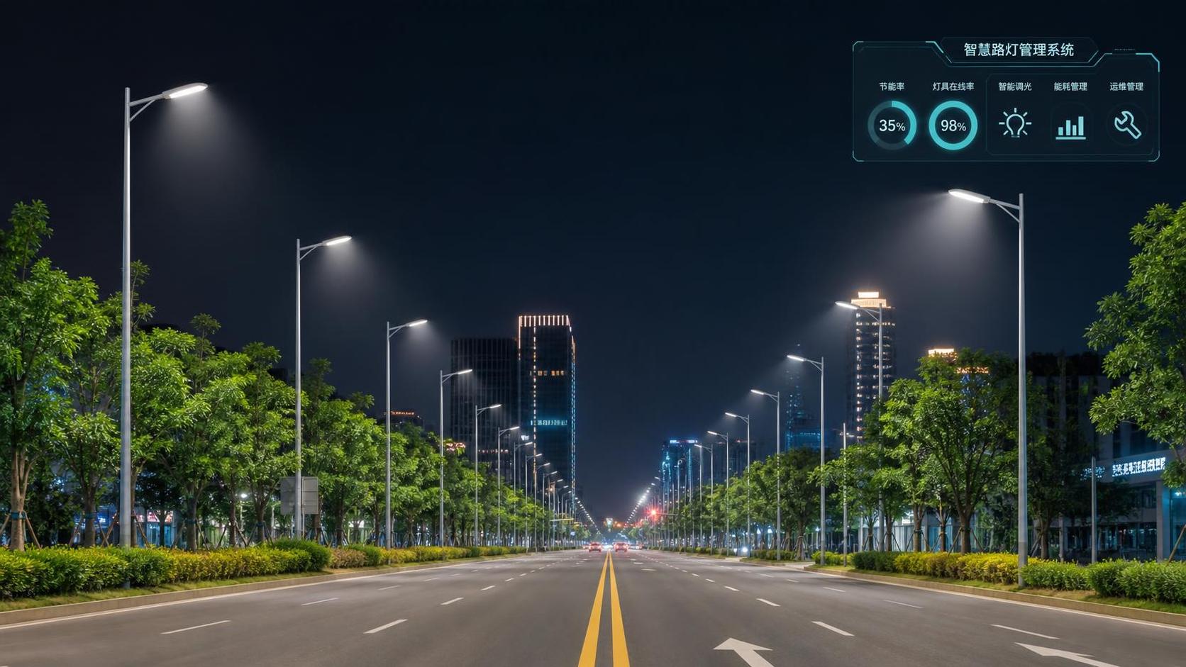 When do smart controls pay off in a municipal lighting retrofit?