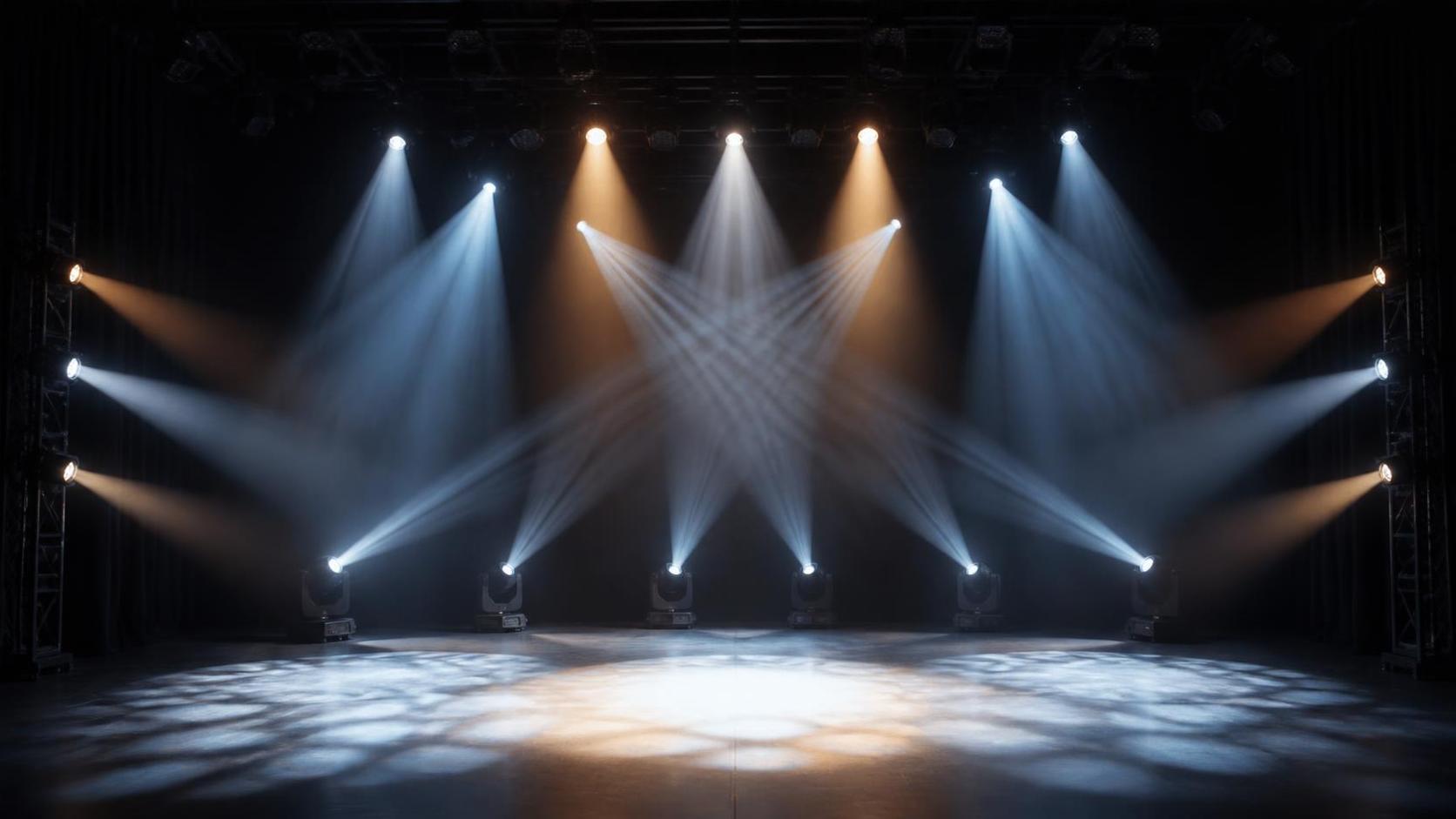 What makes theater lighting effects look dramatic without washing out performers