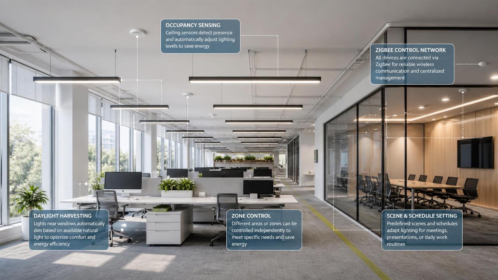 When does zigbee lighting for offices lower energy costs enough to justify the upgrade