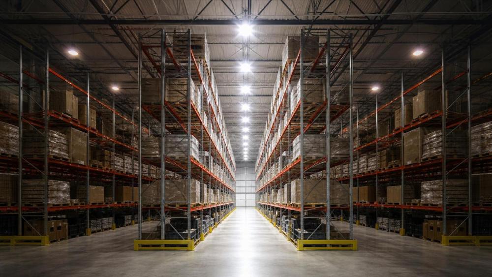 How much energy can microwave sensor lighting save in warehouses?