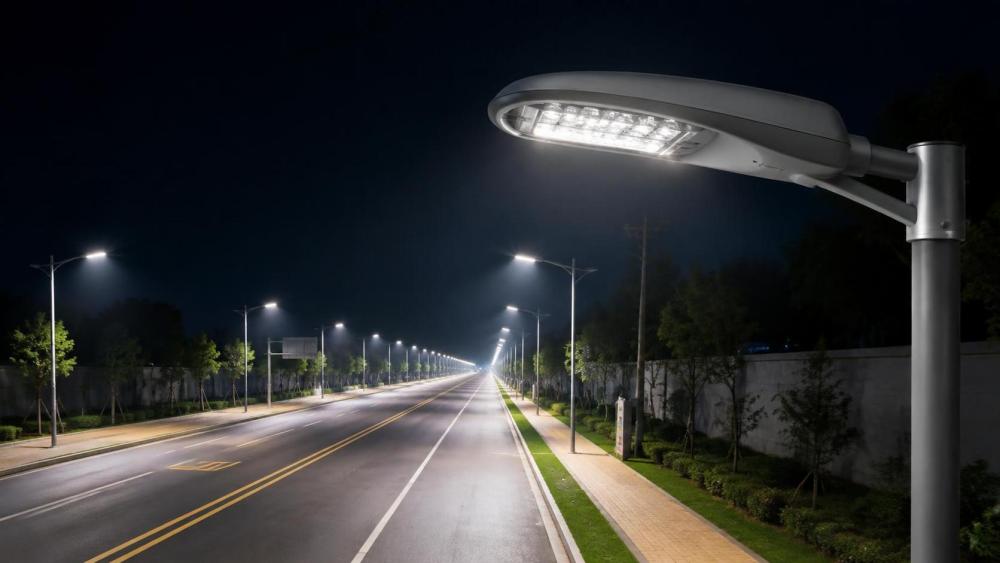 How streetlight optical lens design affects road illumination uniformity