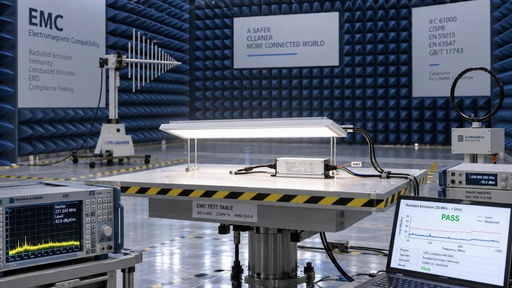 What an LED EMC compliance report should include for project approval