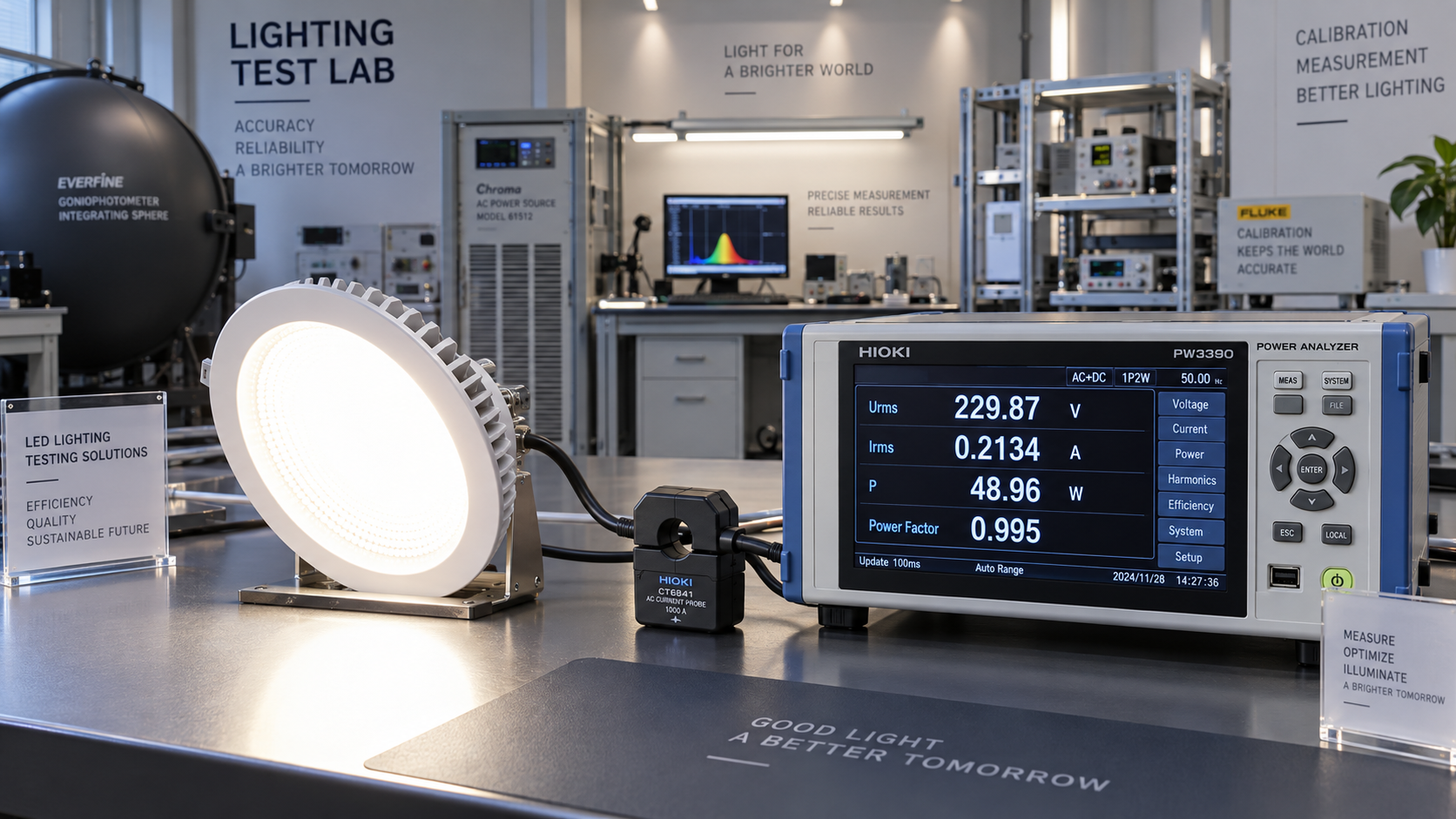 How to measure LED power factor accurately with a power meter