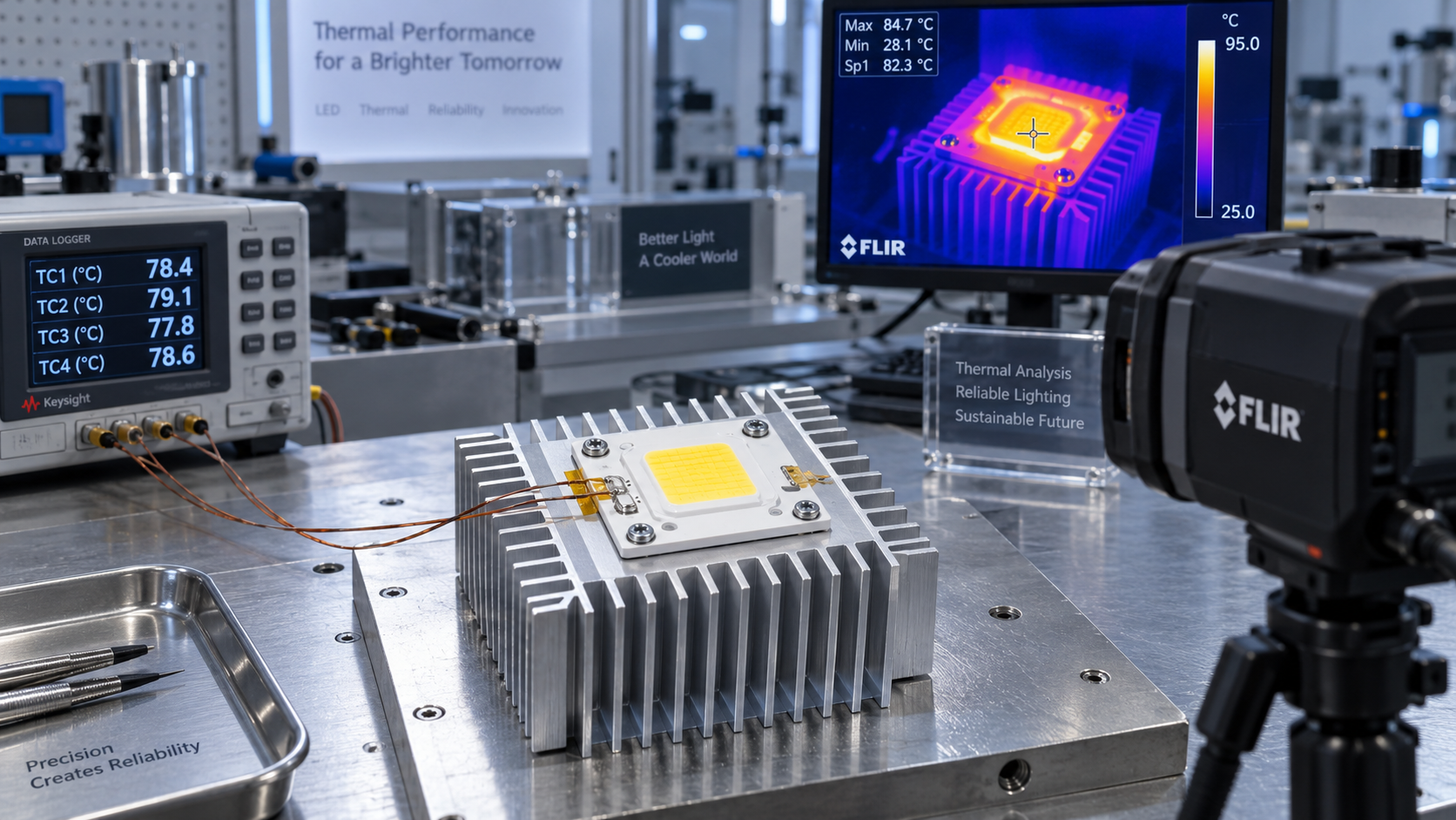 How lighting thermal analysis estimates LED junction temperature