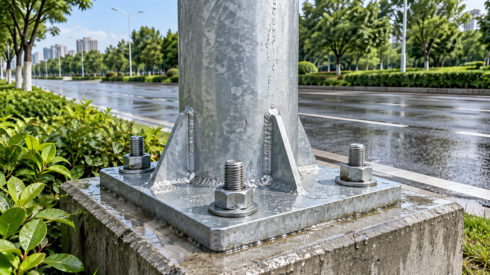 How base corrosion affects street lighting pole durability and safety
