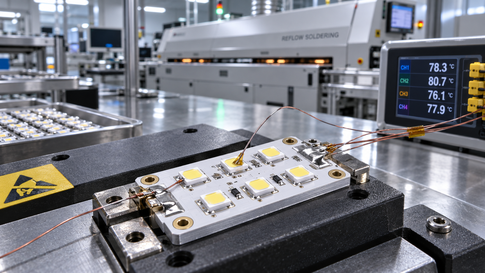 How reflow profiles affect solder joints in SMD LED module manufacturing