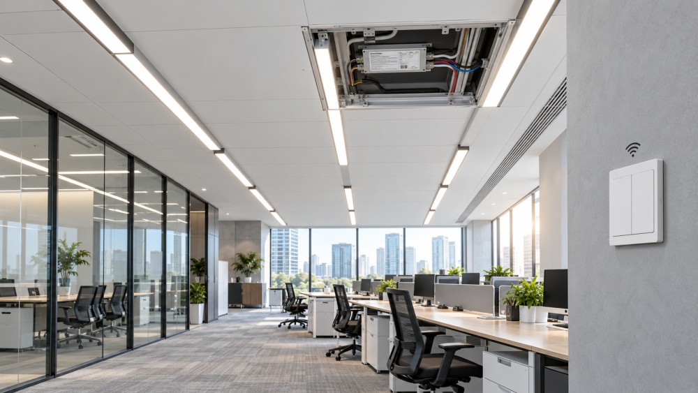 Is DALI or Zigbee better for a smart office lighting retrofit?