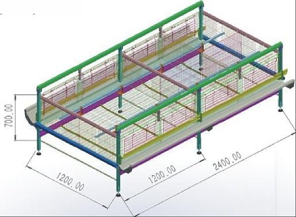 Integrated Brooding & Rearing Cage System
