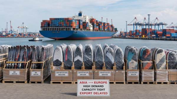 Red Sea Disruption Lifts Asia-Europe Spot Rates 37%
