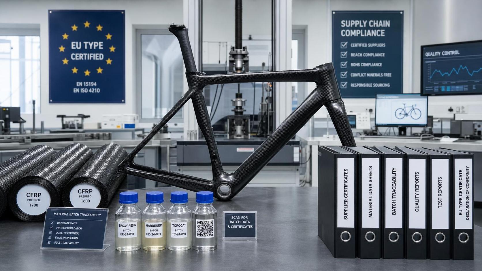 EU Adds CFRP Batch Traceability to EC Bike Type Approval