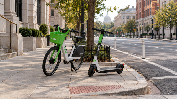 Washington DDOT to Fine Operators Over Improperly Parked E-Bikes and Scooters
